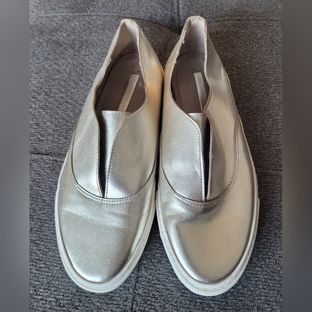 Gold Slip-On Shoes